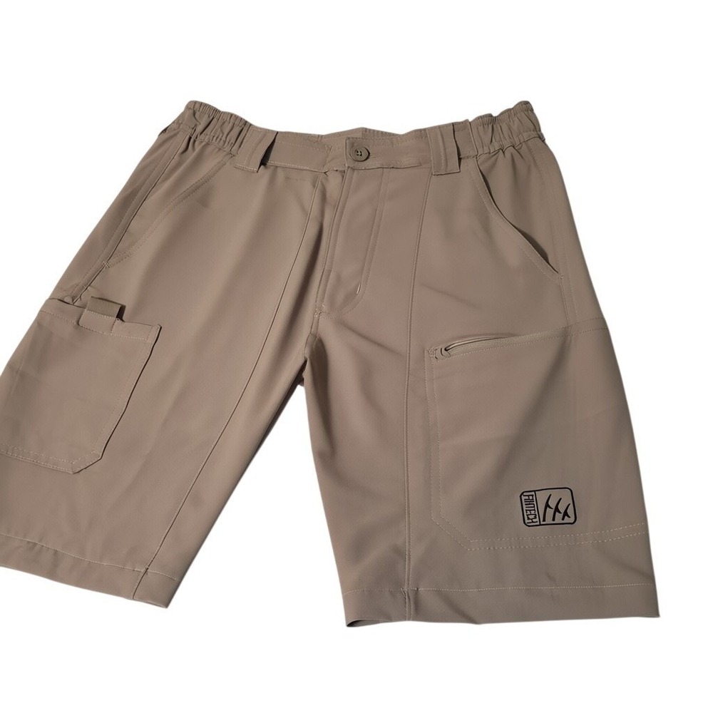 Fintech Shorts Womens Large Tan Performance Cargo Utility Outdoor hiking fishing